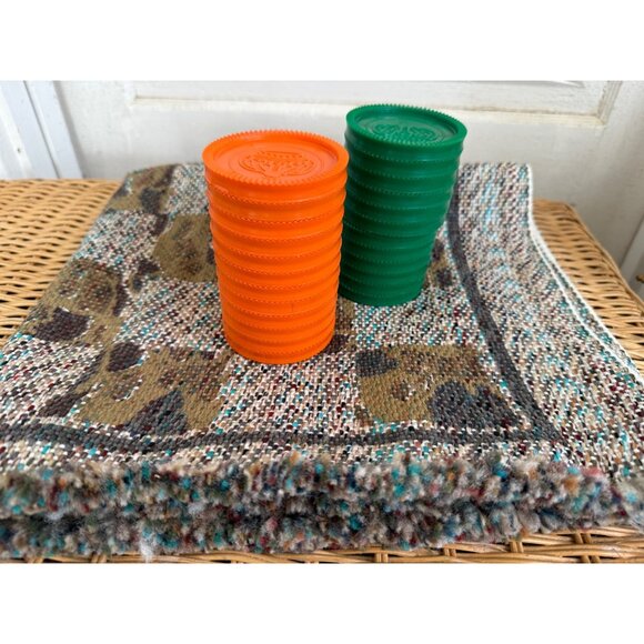 Vintage Rug/mat Camping Traveling Large Checker Family Game Set - Picture 7 of 9